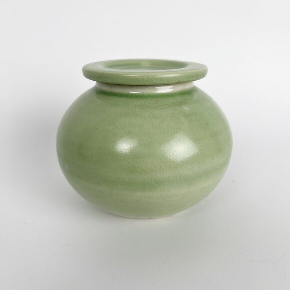 Vintage Lidded Ceramic Pottery Round Bowl Pot Dish Unique Christmas Gift Present - Picture 1 of 6